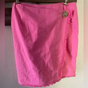 Emanuel Ungaro hot pink pencil‎ skirt size 8